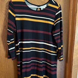 3/4 sleeve tunic dress